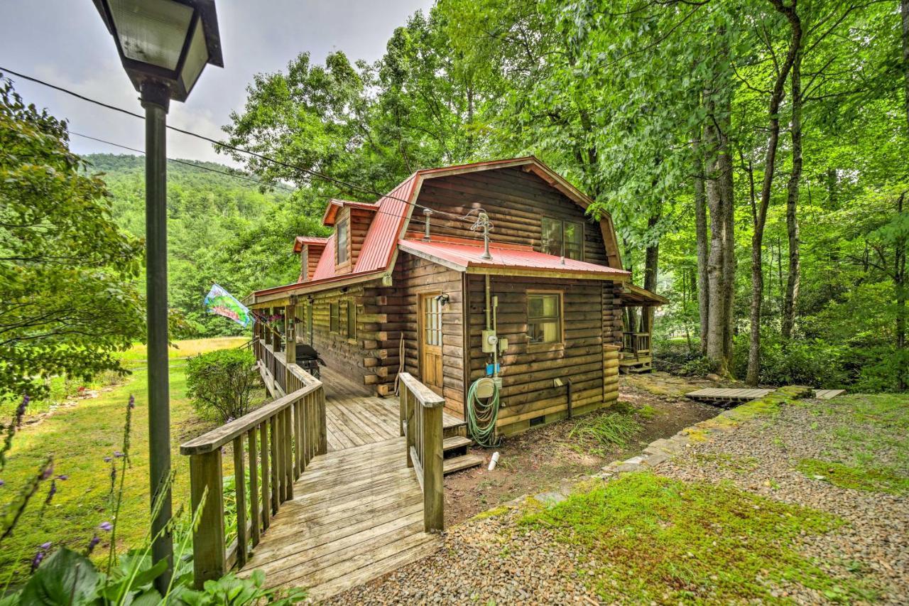 Scenic Creekside Cabin With Wraparound Porch! Villa Highlands Luaran gambar